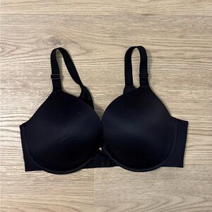 Black Women's Plunge Back-Smoothing Bra